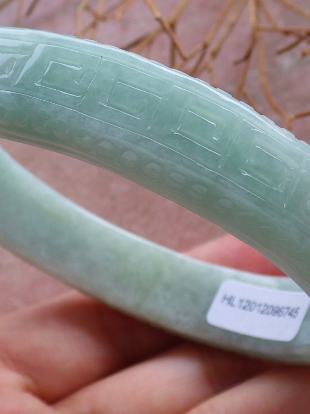 Certified Hand Carved Natural Burma A JADE Jadeite Dragon Bangle Bracelet 59mm